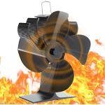 Ventilateur Thermique, 200 à 250 Cfm Ventilateur De Poêle à Bois En Alliage  D'aluminium Maximum 1500 Tr/min 4 Pales Pour Cheminée 