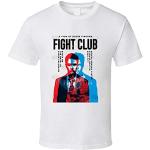 JISUAN Fight Club Cult Movie Black T Shirt XL Whit