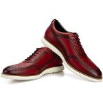 Chaussures oxford de mariage roses respirantes look casual pour homme 