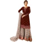 Salwars imprimé Indien avec broderie Taille XL plus size look fashion pour femme 