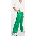 Pantalons large JJXX verts en satin Taille L pour femme en promo 