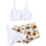 Shorts de bain blancs à volants à motif tournesols Taille 3 ans look sportif pour fille de la boutique en ligne Amazon.fr 