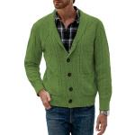 Cardigans d'automne verts à manches longues Taille XL look fashion pour homme 