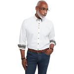 Chemises Joe Browns blanches imprimées à manches longues à double col Taille XL classiques pour homme 