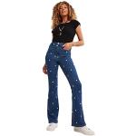 Jeans évasés Joe Browns bleus à motif fleurs Taille S look fashion pour femme 
