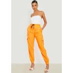 Pantalons cargo Boohoo orange fluo Taille S pour femme en promo 