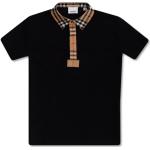 T-shirts à manches courtes de créateur Burberry noirs à carreaux enfant Taille 14 ans 