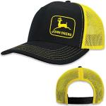 John Deere Black Moline 112 Fit Cap Yellow Mesh Side Logo Hat