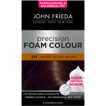 Mousses colorantes John Frieda marron 50 ml embout pompe pour cheveux secs texture mousse 