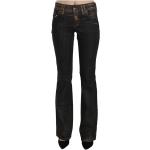 Jeans évasés John Galliano noirs en coton Taille 3 XL look casual pour femme 