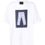T-shirts à imprimés John Richmond blancs à manches courtes pour homme en promo 
