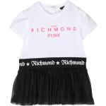 Robes à manches courtes John Richmond blanches Taille 12 ans pour fille de la boutique en ligne Miinto.fr 