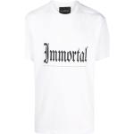 T-shirts à imprimés John Richmond blancs à manches courtes pour homme en promo 