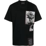 T-shirts à imprimés John Richmond noirs à manches courtes pour homme 