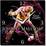Johnny hallyday - - Pendule toile Johnny Hallyday