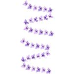 Guirlandes en papier violettes en papier à motif papillons 