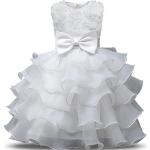 Robes longues blanches à fleurs en tulle look fashion pour fille de la boutique en ligne Amazon.fr 
