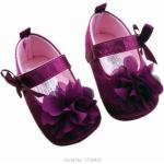 Chaussures trotteurs de printemps à fleurs à élastiques look casual pour fille 