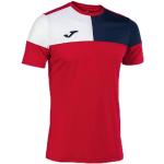 Joma Crew V T-Shirt, Rouge Marine Blanc, S Homme