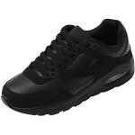 Chaussures de running noires en caoutchouc respirantes Pointure 38 look fashion pour femme 