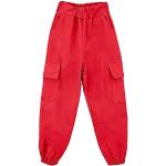 Pantalons cargo rouges Taille 10 ans look streetwear pour fille de la boutique en ligne Amazon.fr 