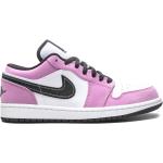 Baskets basses Nike Air Jordan 1 violettes en cuir à bouts ronds look casual pour femme 