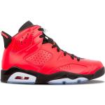 Baskets montantes Nike Air Jordan Retro 6 rouges en caoutchouc look casual pour femme 