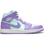 Baskets montantes Nike Air Jordan 1 violettes en caoutchouc à bouts ronds look casual pour femme 
