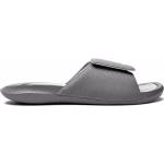 Tongs  Nike Jordan Hydro grises en caoutchouc à bouts ouverts à scratchs pour homme 