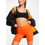 Shorts taille haute Nike Essentials orange Taille S pour femme en promo 