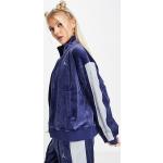 Vestes de survêtement Nike Flight bleu marine en velours à col montant Taille XS pour femme en promo 
