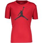 T-shirts à col rond Nike Jumpman rouges en polyester enfant look fashion 