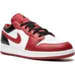 Chaussures Nike Air Jordan 1 blanches en cuir en cuir à bouts ronds pour garçon 