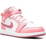 Baskets montantes pour la Saint-Valentin Nike Air Jordan 1 roses en caoutchouc à bouts ronds look casual pour garçon 