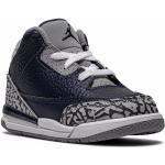 Chaussures Nike Air Jordan Retro bleues en caoutchouc à motif éléphants en cuir à bouts ronds pour femme 