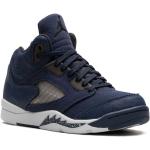 Baskets Nike Air Jordan V bleu marine en toile en toile à bouts ronds pour garçon 