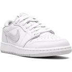 Chaussures Nike Air Jordan 1 blanches en cuir en cuir pour garçon 