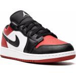 Chaussures Nike Jordan rouges en cuir en cuir à bouts ronds 