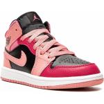 Chaussures Nike Jordan roses en cuir en cuir à bouts ronds 