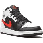 Baskets montantes Nike Air Jordan 1 noires en caoutchouc à bouts ronds look casual pour garçon 