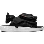 Claquettes de piscine Nike Jordan noires en caoutchouc à bouts ouverts à scratchs 