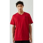 T-shirts Nike Jumpman rouges avec broderie Taille S pour homme 