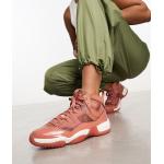 Baskets basses Nike Jordan orange en cuir Pointure 39 look casual pour femme en promo 