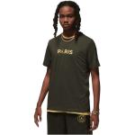 T-shirts col rond Nike Jordan beiges Paris Saint Germain à manches courtes à col rond Taille L look casual en promo 