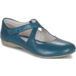 Chaussures casual Josef Seibel bleues en cuir Pointure 37 look casual pour femme 