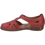Sandales plates Josef Seibel rouges en nubuck Pointure 43 look fashion pour femme en promo 