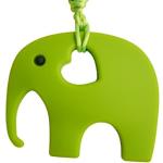 Anneaux de dentition en silicone à motif éléphants 