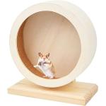 Roue en bois à motif animaux pour hamster 