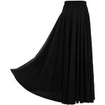 Vêtements de danse noirs à volants respirants maxi Taille L look fashion pour femme 