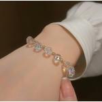 Bracelets en cristal à perles fantaisie look fashion pour femme 
